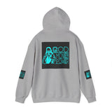 God, Money & Power Hoodie — Neon Retro Graphic Pullover