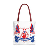 Tote Bag — Patriotic 'God Money Power' Religious Graphic Tote