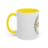 Coffee Mug — 'God Money Power' Laurel Accent Ceramic Mug (11/15oz)