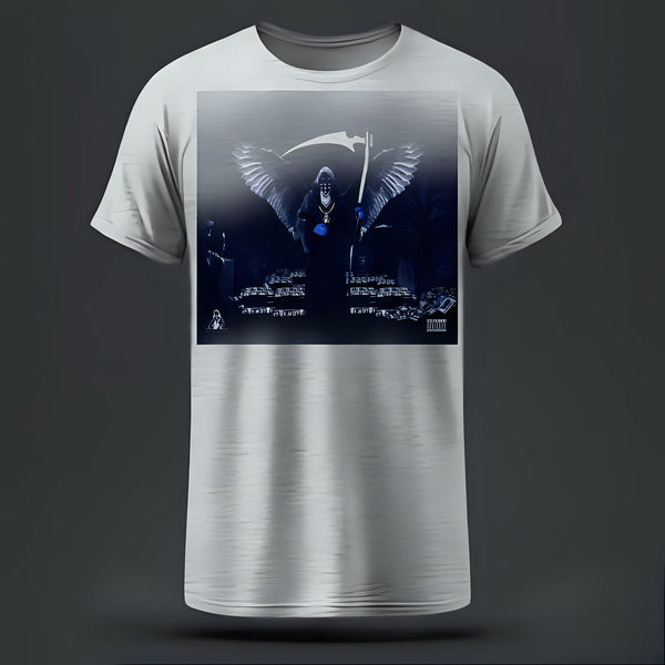 Angel Of Death Album Cover T-Shirt Grey