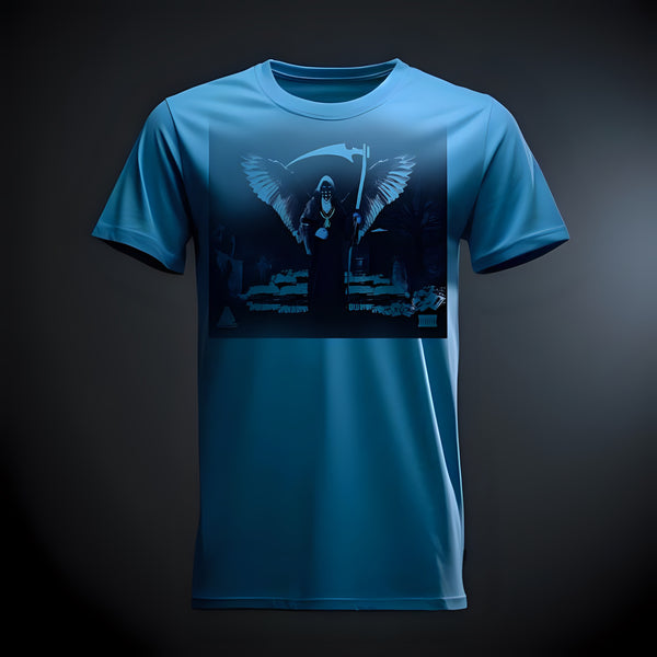 Angel Of Death Album Cover T-Shirt Blue