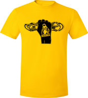 Almighty Power "Fist" Gold/Black T-Shirt
