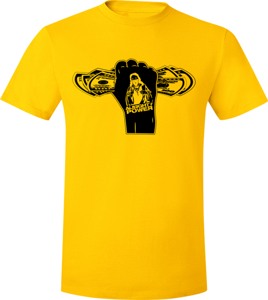 Almighty Power "Fist" Gold/Black T-Shirt