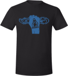 Almighty Power "Fist" Black/Blue T-Shirt