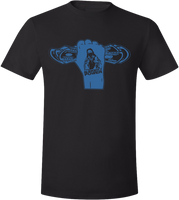 Almighty Power "Fist" Black/Blue T-Shirt