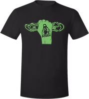 Almighty Power "Fist" Black/Light Green T-Shirt