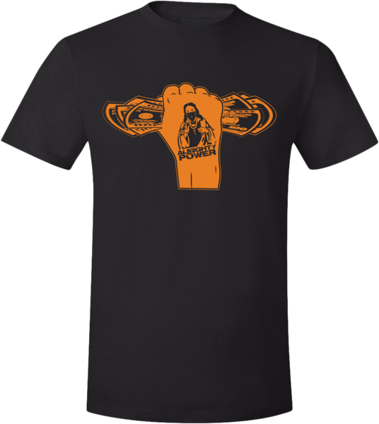 Almighty Power "Fist" Black/Orange T-Shirt