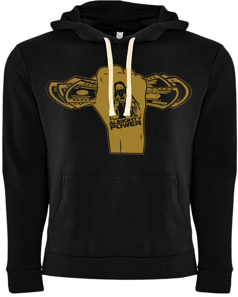 Almighty Power "Fist" Black/Gold Hoodie
