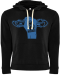 Almighty Power "Fist" Black/Blue Hoodie