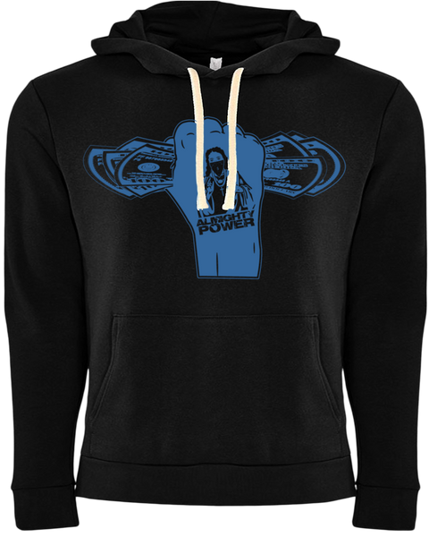 Almighty Power "Fist" Black/Blue Hoodie