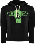 Almighty Power "Fist" Black/Light Green Hoodie