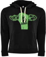 Almighty Power "Fist" Black/Light Green Hoodie