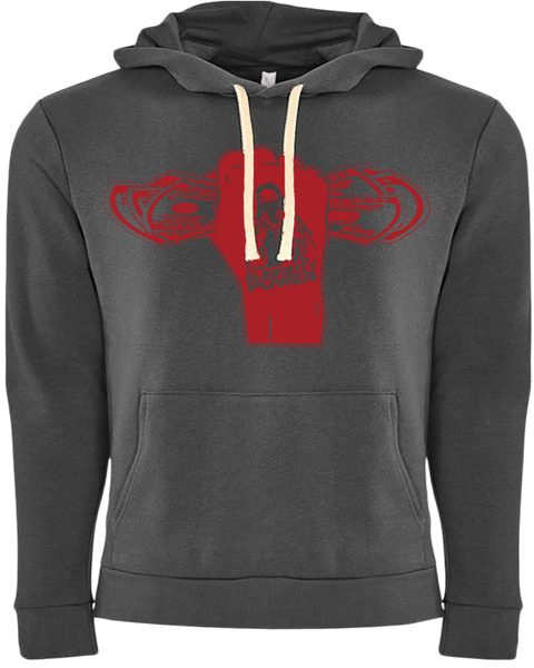 Almighty Power "Fist" Silver/Red Hoodie