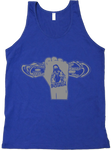 Almighty Power "Fist" Blue/Silver Tank
