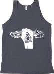 Almighty Power "Fist" Dark Silver/White Tank