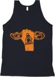 Almighty Power "Fist" Black/Orange Tank