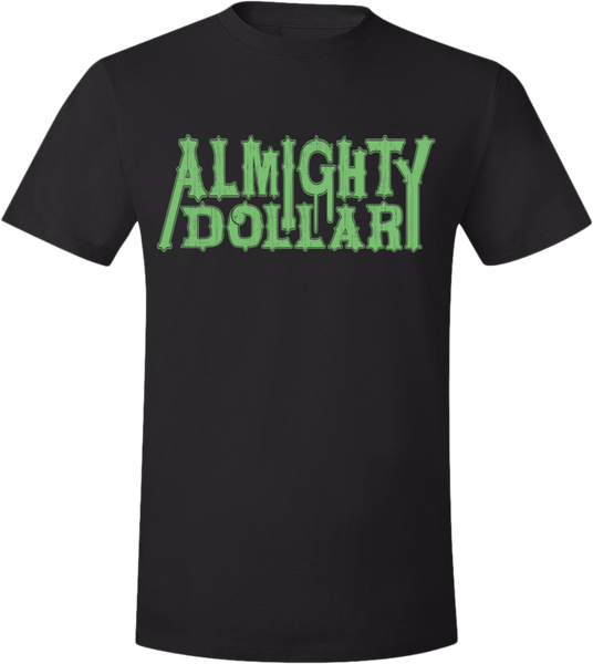 God Money Power "Almighty Dollar Text" Blk/Grn