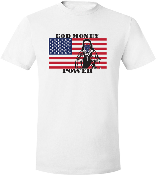 God Money Power “American Flag” T-Shirt