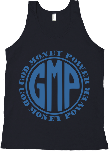 GMP Circle Logo Black/Blue Tank Top