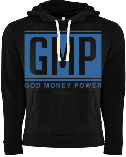 GMP Letters Hoodie Black/Blue