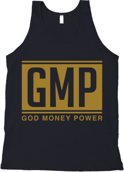 GMP Letters Tank Top Black/Gold