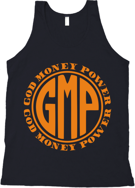 GMP Circle Logo Black/Orange Tank Top