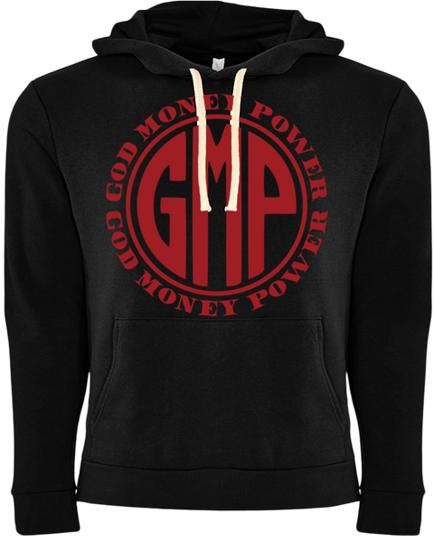 GMP Circle Logo Black/Red Hoodie