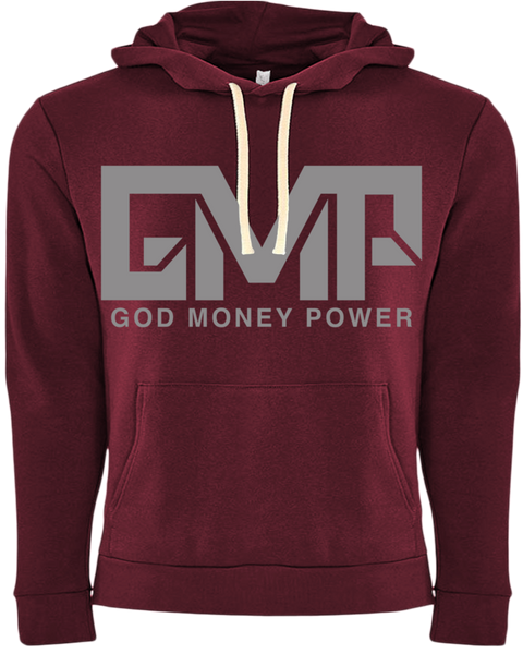 GMP Block Logo Hoodie Red Maroon/Silver