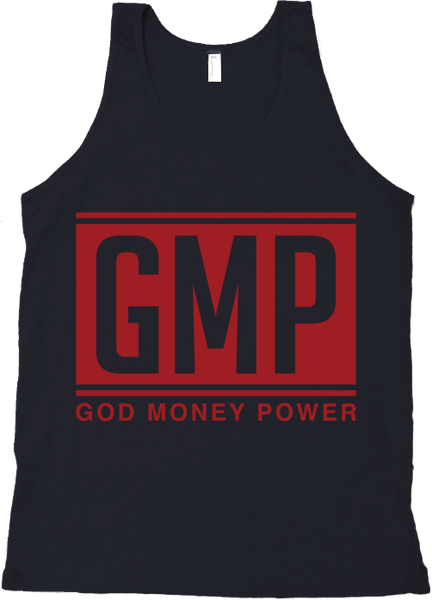 GMP Letters Tank Top Black/Red