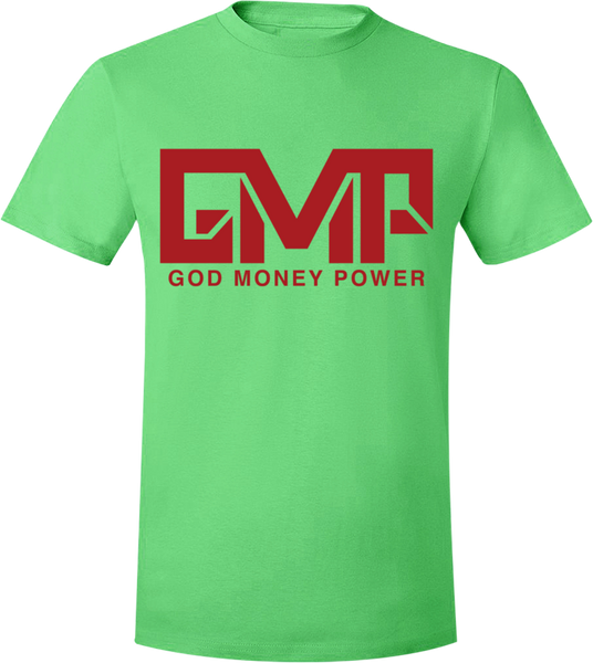 GMP Block Logo T-Shirt Grass Green/Red