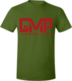 GMP Block Logo T-Shirt Grass Green/Red