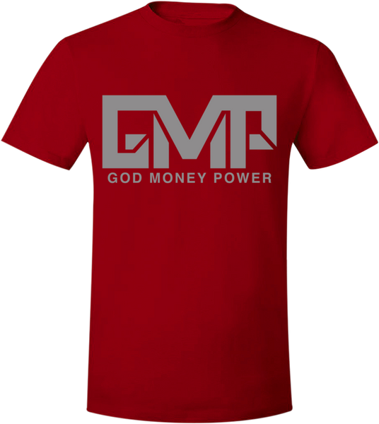 GMP Block Logo T-Shirt Red/Silver
