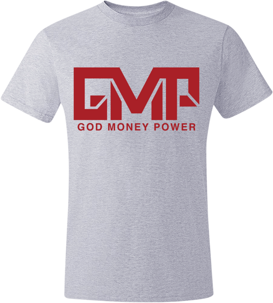 GMP Block Logo T-Shirt Silver/Red