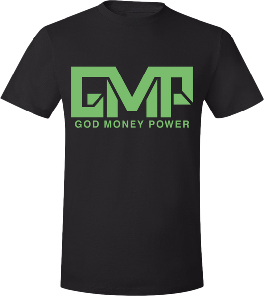 GMP Block Logo T-Shirt Black/Light Green