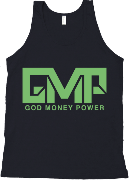 GMP Block Logo Tank Top Black/Light Green