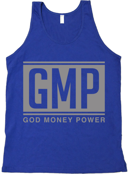 GMP Letters Tank Top Blue/Silver