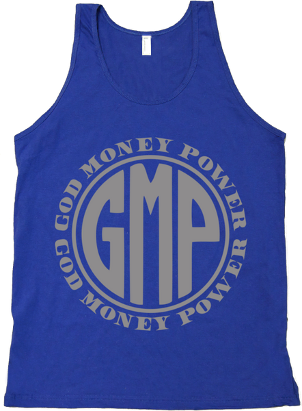 GMP Circle Logo Blue/Silver Tank Top