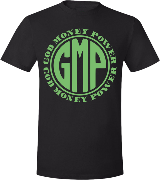 GMP Circle Logo T-Shirt Black/Light Green