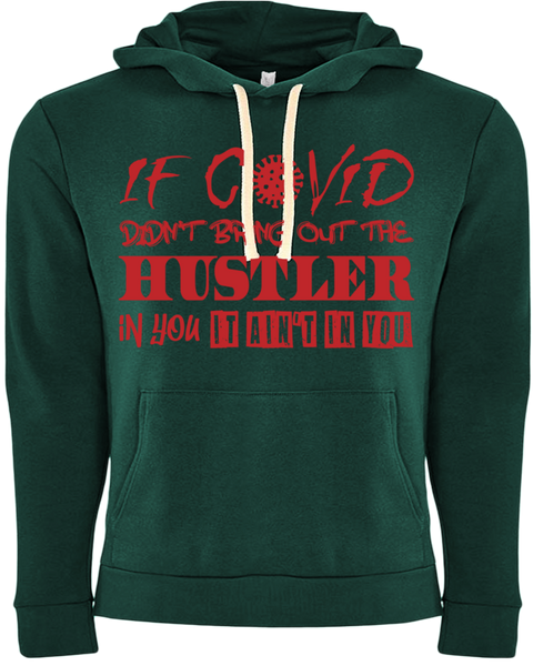 Covid Hustler Hoodie Dark Green/Red