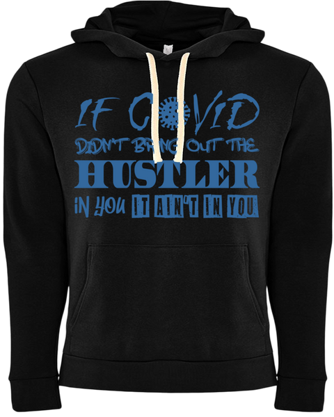 Covid Hustler Hoodie Black/Blue