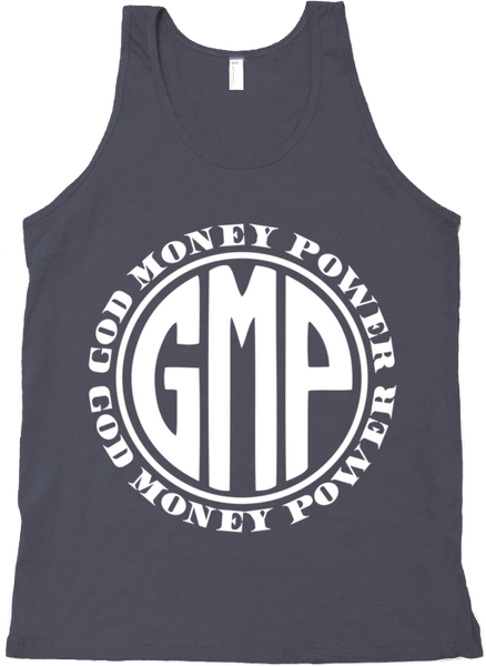 GMP Circle Logo Dark Silver/White Tank Top