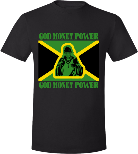 God Money Power ”Jamaica Flag” T-Shirt