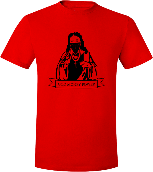 Jesus Logo T-Shirt / Black & Red