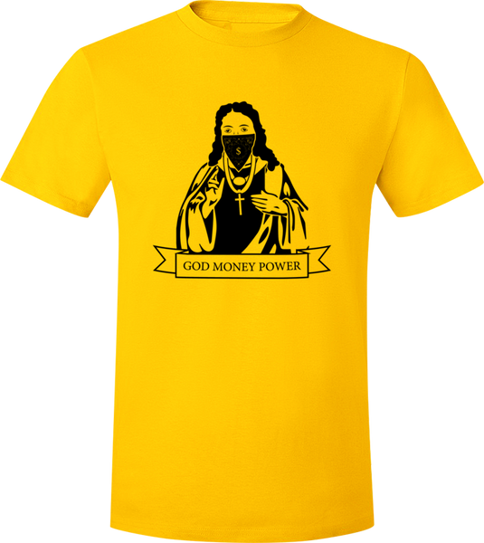 Jesus Logo T-Shirt / Gold & Black