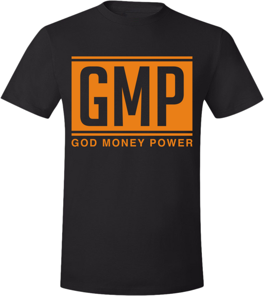 GMP Letters T-Shirt Black/Orange