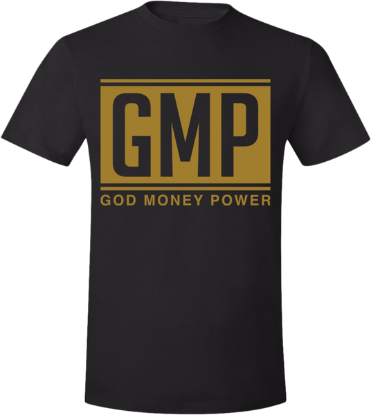 GMP Letters T-Shirt Black/Gold