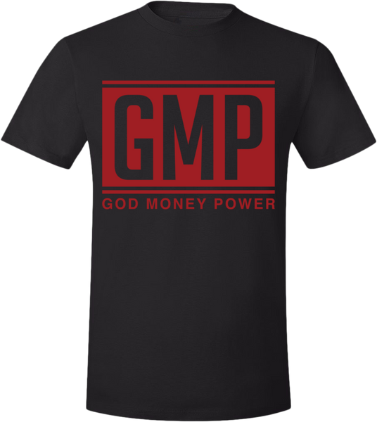 GMP Letters T-Shirt Black/Red