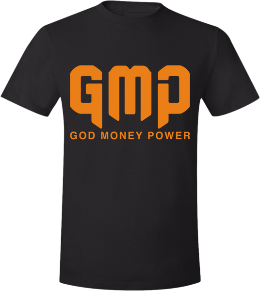 GMP Reflection Logo T-Shirt Black/Orange