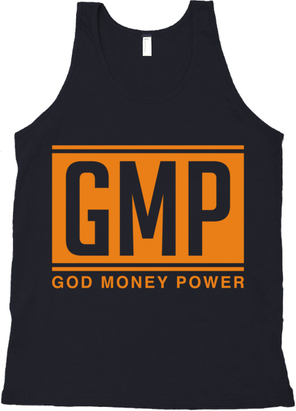 GMP Letters Tank Top Black/Orange