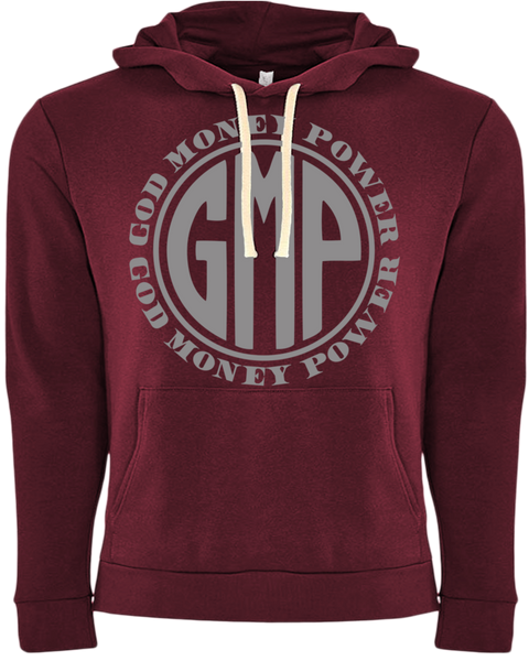 GMP Circle Logo Red Maroon/Silver Hoodie